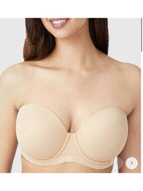 Wacoal Red Carpet Strapless Underwire Bra Size 34G Sand Beige 854119 *No Straps
